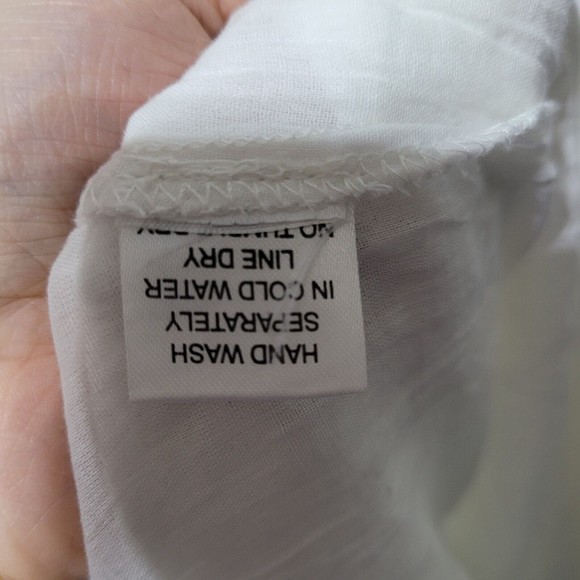 CC Chic Connection White Bohemian Nsvy Embroidered Dress L - Picture 4 of 6